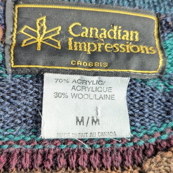 Canadian Impressions Vintage Grandpa 3D knit Cardigan - Picture 8 of 8
